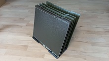 Custom designed 3d printer bed plate drying rack